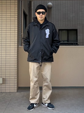 「アイテム（チノパンツ）」を使った、A.K.H.D09さん（メンズ・180cm）の秋コーディネート