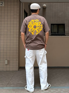 「CONVERSE ALL STAR（コンバースオールスター）のアイテム」を使った、A.K.H.D09さん（メンズ・180cm）の秋コーディネート