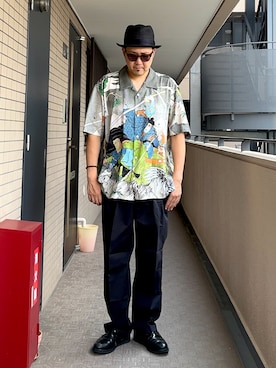 「沖縄」｜「アイテム（ブーツ）」を使った、A.K.H.D09さん（メンズ・180cm）の夏コーディネート
