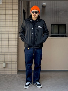 「VANS(バンズ)のアイテム」を使った、A.K.H.D09さん(メンズ・180cm)の冬コーディネート