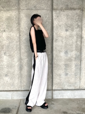 「STUDIOUS（ステュディオス）のアイテム」を使った、はさん（レディース・157cm）の夏コーディネート