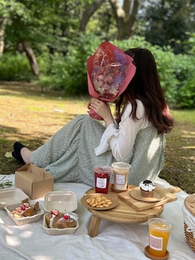 「BEAMS（ビームス）のアイテム（ワンピース/ドレス）」を使った、ゆみさん（レディース・162cm）の夏コーディネート