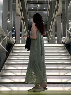 「BEAMS（ビームス）のアイテム（ワンピース/ドレス）」を使った、ゆみさん（レディース・162cm）の秋コーディネート