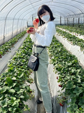 「H&M DIVIDED（エイチアンドエム　ディヴァイデッド）のアイテム（バレエシューズ）」を使った、strawberryさん（レディース・160cm）の冬コーディネート