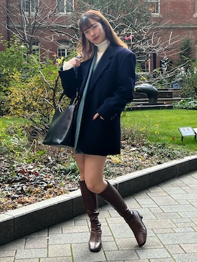 「GUCCI（グッチ）のアイテム（バッグ）」を使った、strawberryさん（レディース・160cm）の冬コーディネート