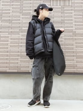 「Eddie Bauer（エディーバウアー）のアイテム（ジャケット/アウター）」を使った、strawberryさん（レディース・160cm）の春コーディネート