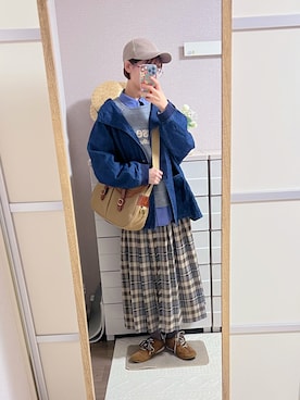 「BEAMS（ビームス）のアイテム」を使った、はるはるさん（レディース・158cm）の冬コーディネート