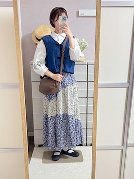 はるはるさん（骨格ストレート・レディース・158cm）の秋コーディネート