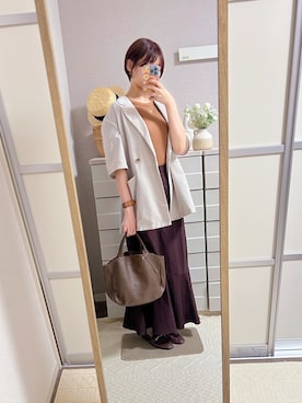 「LAKOLE（ラコレ）のアイテム」を使った、はるはるさん（レディース・158cm）の秋コーディネート