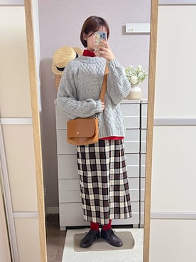 「アイテム（ドレスシューズ）」を使った、はるはるさん（レディース・158cm）の秋コーディネート