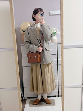 「studio CLIP（スタディオクリップ）のアイテム」を使った、はるはるさん（レディース・158cm）の冬コーディネート