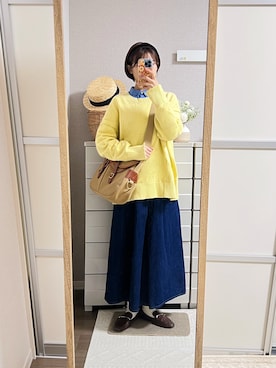 「AMERICAN HOLIC（アメリカンホリック）のアイテム」を使った、はるはるさん（レディース・158cm）の秋コーディネート