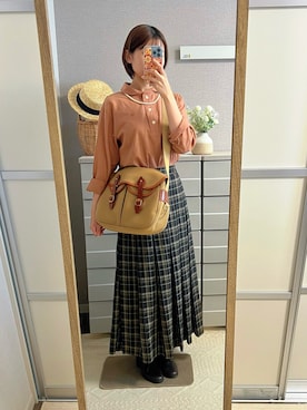 「アイテム（ドレスシューズ）」を使った、はるはるさん（レディース・158cm）の秋コーディネート