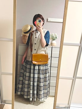 はるはるさん（骨格ストレート・レディース・158cm）の秋コーディネート