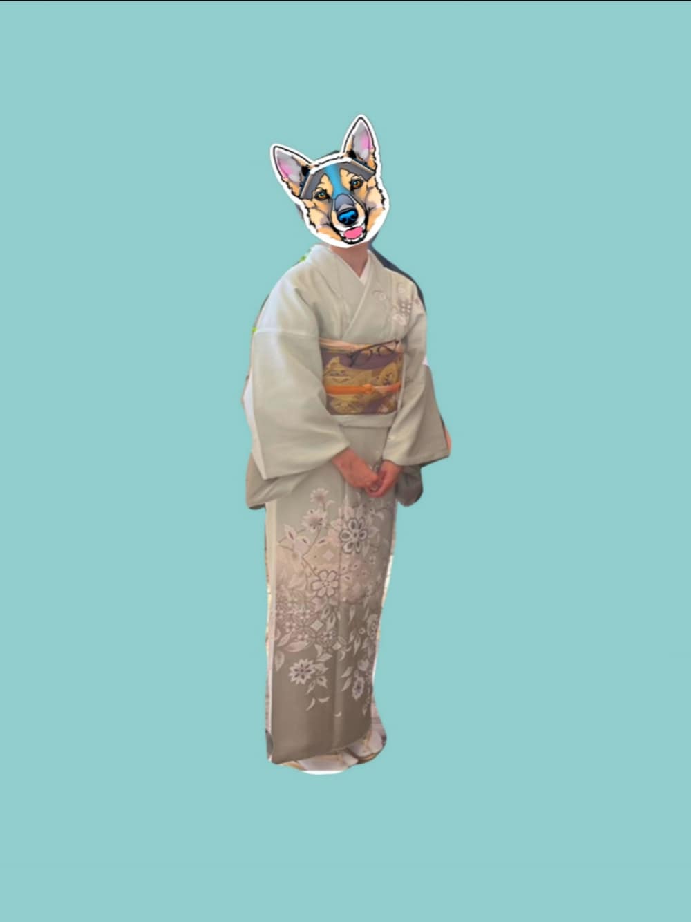 「着物、色留袖、結婚式お呼ばれ」｜「abcdの色留袖（その他、グリーン系）」を使った、いりほさん（レディース・158cm）の春コーディネートの1枚目の写真