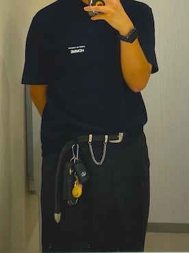 「Jieda（ジエダ）のアイテム（ベルト）」を使った、たろさん（メンズ・177cm）の秋コーディネート