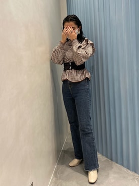 「attrayant（アティロン）のアイテム」を使った、R I K Oさん（レディース・161cm）の冬コーディネート