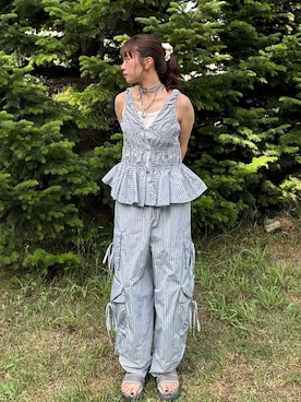 「ライブコーデ」｜R I K Oさん（骨格ストレート・レディース・161cm）の夏コーディネート