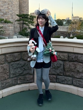 「grounds（グラウンズ）のアイテム」を使った、R I K Oさん（レディース・161cm）の冬コーディネート