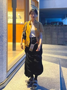 「grounds（グラウンズ）のアイテム（サンダル）」を使った、R I K Oさん（レディース・161cm）の秋コーディネート
