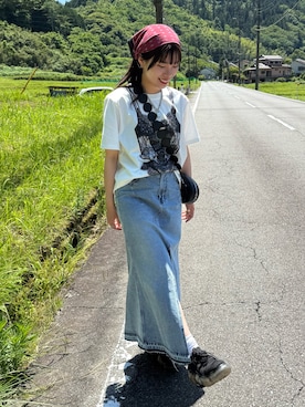 「アイテム（スニーカー）」を使った、R I K Oさん（レディース・161cm・20代）の夏コーディネート