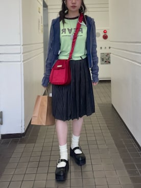 「MAISON SPECIAL（メゾンスペシャル）のアイテム」を使った、R I K Oさん（レディース・161cm）の夏コーディネート