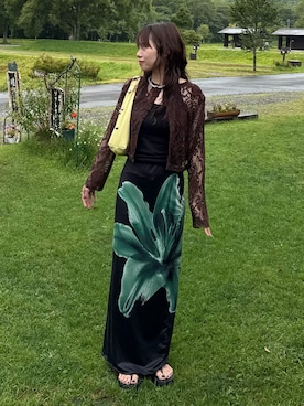 「アイテム（その他、グリーン系）」を使った、R I K Oさん（レディース・161cm）の秋コーディネート