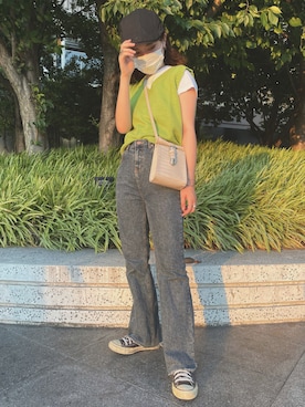 「shein」｜R I K Oさん（レディース・161cm）の夏コーディネート