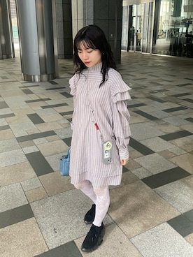 「アイテム（ワンピース/ドレス）」を使った、R I K Oさん（レディース・161cm・20代）の春コーディネート