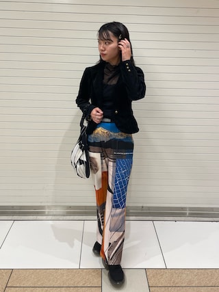 美品　メゾンスペシャル　フォトコラージュパンツ　38 美品メゾンスペシャルフォトコラージュパンツ38サイズ
