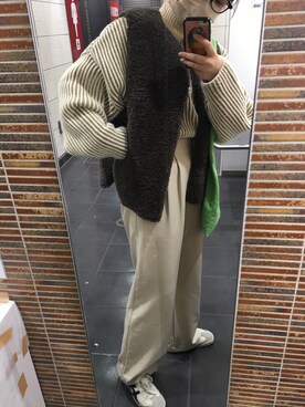 「Amiur（エミレ）のアイテム（その他アウター）」を使った、oiさん（レディース・159cm）の春コーディネート