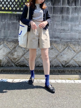 「セントジェームス」｜「アイテム（その他）」を使った、sakiさん（レディース・159cm）の春コーディネート
