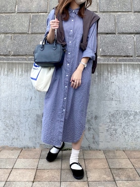 「ラコステ」｜「アイテム（その他）」を使った、sakiさん（レディース・159cm）の秋コーディネート
