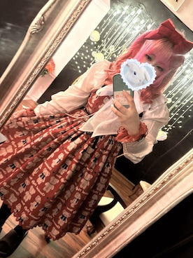 「アイテム（ジャンパースカート）」を使った、Tempakuさん（レディース・150cm）の冬コーディネート