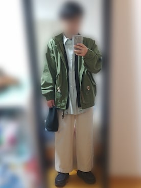 「marka（マーカ）のアイテム（ブルゾン）」を使った、ピローさん（メンズ・170cm）の春コーディネート
