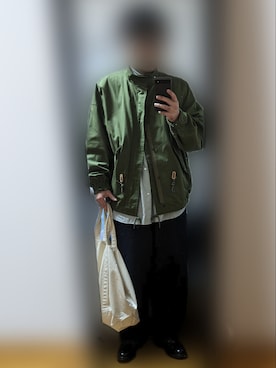 「marka（マーカ）のアイテム（ブルゾン）」を使った、ピローさん（メンズ・170cm）の冬コーディネート