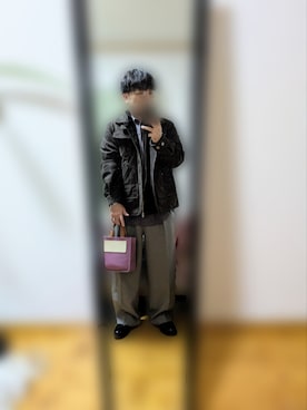 「BATONER（バトナー）のアイテム」を使った、ピローさん（メンズ・170cm）の冬コーディネート