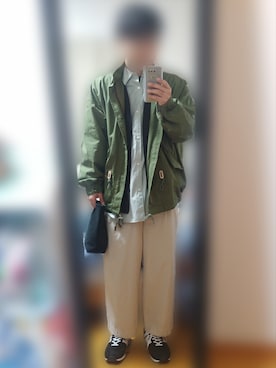 「marka（マーカ）のアイテム（ブルゾン）」を使った、ピローさん（メンズ・170cm）の春コーディネート