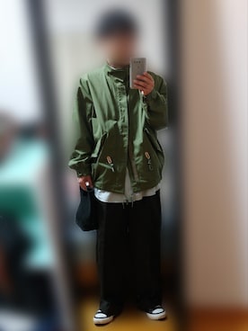 「marka（マーカ）のアイテム（ブルゾン）」を使った、ピローさん（メンズ・170cm）の秋コーディネート