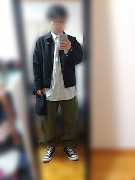 「markaware（マーカウェア）のアイテム（ジャケット/アウター）」を使った、ピローさん（メンズ・170cm）の秋コーディネート