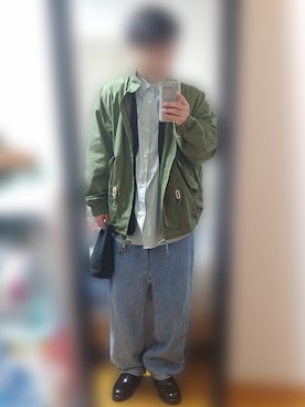 「marka（マーカ）のアイテム（ブルゾン）」を使った、ピローさん（メンズ・170cm）の春コーディネート