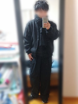 「markaware（マーカウェア）のアイテム（チノパンツ）」を使った、ピローさん（メンズ・170cm）の冬コーディネート