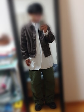 「SEEALL（シーオール）のアイテム（シャツ/ブラウス）」を使った、ピローさん（メンズ・170cm）の夏コーディネート