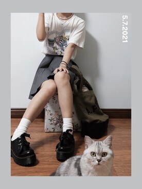 「基础款」｜「アイテム（アクセサリー）」を使った、_Resholicさん（レディース・163cm）の夏コーディネート
