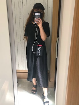 「SKECHERS（スケッチャーズ）のアイテム（サンダル）」を使った、♡indigolovE♡さん（レディース・152cm）の夏コーディネート