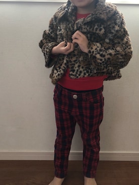 「BRANSHES（ブランシェス）のアイテム（パンツ）」を使った、♡indigolovE♡さん（レディース・152cm）の秋コーディネート
