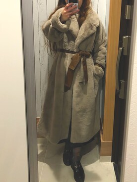 「RESEXXY（リゼクシー）のアイテム（その他アウター）」を使った、♡indigolovE♡さん（レディース・152cm）の冬コーディネート