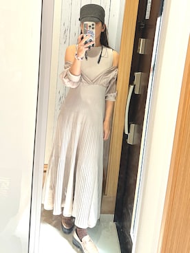 「MERCURYDUO（マーキュリーデュオ）のアイテム（ワンピース/ドレス）」を使った、♡indigolovE♡さん（レディース・152cm）の春コーディネート