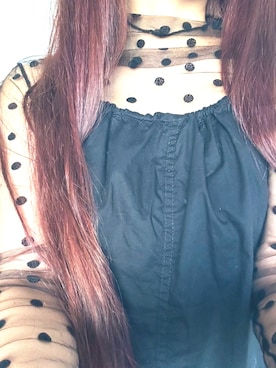 「水玉」｜「アイテム（Tシャツ/カットソー）」を使った、♡indigolovE♡さん（レディース・152cm）の夏コーディネート