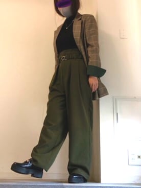 「おしゃれスタ（オシャレスタ）のアイテム（トップス）」を使った、♡indigolovE♡さん（レディース・152cm）の秋コーディネート